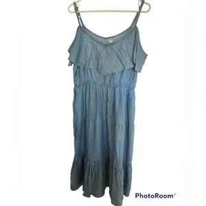 Off-shoulder ruffle dress